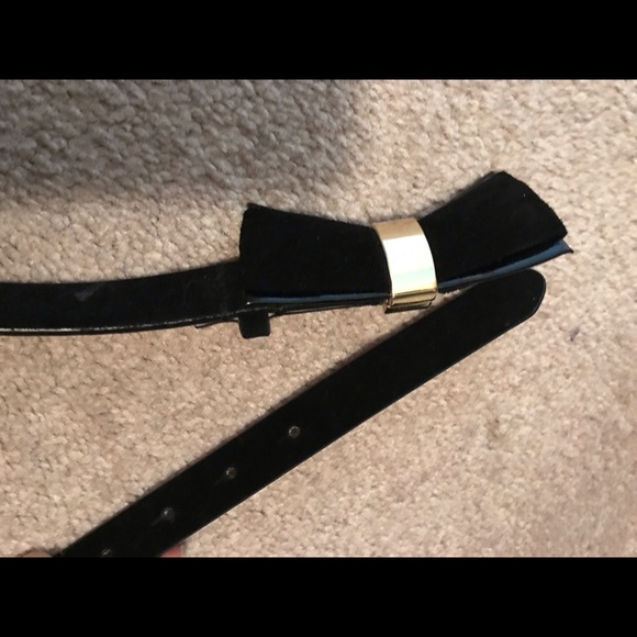 Talbots XS NWT belt black bow - Picture 1 of 3